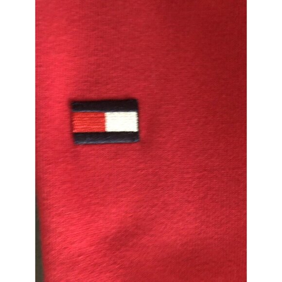 Tommy Hilfiger Red 1/4 Zip Pullover Long Sleeve Sweatshirt Mens Size:XL - Picture 4 of 7